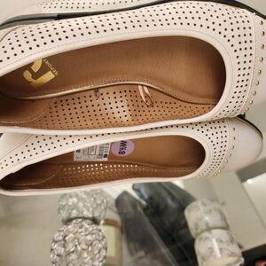 Perforated White Flats by Report